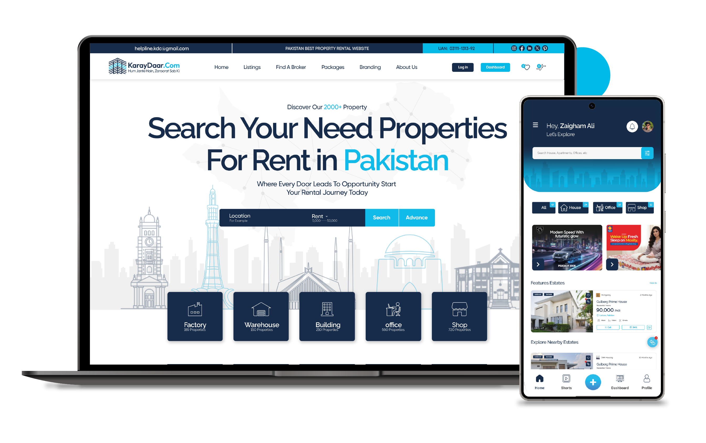 Karaydaar Web and App